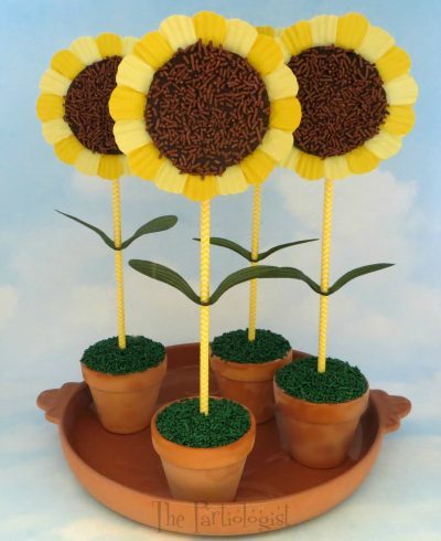 Kerajinan Tangan Dari Stik Es Krim Dengan Bentuk Bunga Matahari