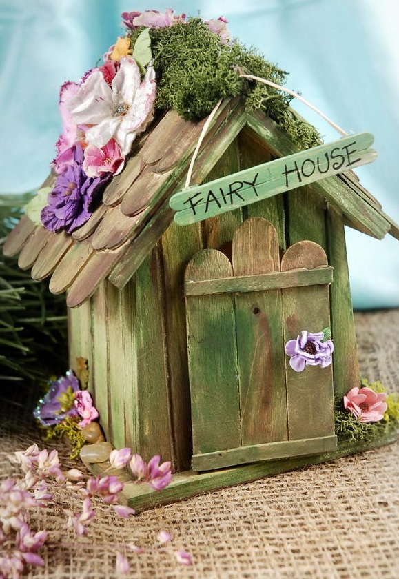 Popsicle Stick Fairy House